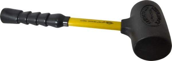 NUPLA - 4 Lb Head 2-3/4" Face Nonmarring Hammer - 13" OAL, Fiberglass Handle - A1 Tooling