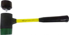 NUPLA - 4-1/2 Lb Head 2-1/2" Face Composite Nonmarring Hammer without Faces - Fiberglass Handle - A1 Tooling