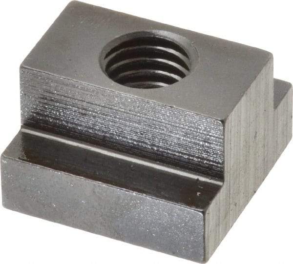 Gibraltar - 1/2-13 Tapped Through T Slot Nut - 5/8" Slot Width, 1-1/8 x 3/8" Base Width x Height, 1-1/8 x 3/4" OAL x Height - A1 Tooling