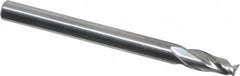 OSG - 1/8", 2 Flute, Single End, Solid Carbide, 0.01" Corner Radius End Mill - 1-1/2" OAL, 30° Helix, Right Hand Flute, 1/4" LOC, Right Hand Cut - A1 Tooling