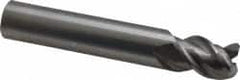 OSG - 1/2", 3 Flute, Single End, Solid Carbide, 0.06" Corner Radius End Mill - 3" OAL, 45° Helix, Right Hand Flute, 5/8" LOC, Right Hand Cut - A1 Tooling