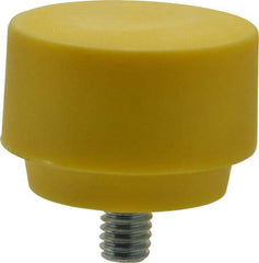 NUPLA - 1-1/2" Face Diam, Grade Extra Hard, Yellow Hammer Tip/Face - Plastic - A1 Tooling