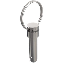 ‎1/4″ Pin Diameter, 1-3/4″ Grip Length, Heavy Duty Marine Hitch Detent Pin Kwik-Lok Pin, Stainless Steel