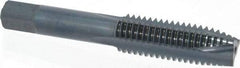 Kennametal - 5/8-11 UNC, 3 Flute, Oxide Finish, High Speed Steel Spiral Point Tap - Plug Chamfer, Right Hand Thread, 3.81" OAL, 1-13/16" Thread Length, 0.48" Shank Diam, 3B Class of Fit - Exact Industrial Supply