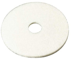 3M - Spray Buffing Pad - 17" Machine, White Pad, Polyester - A1 Tooling