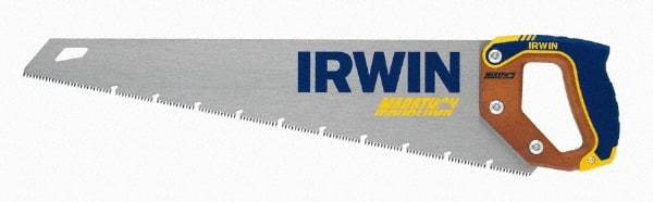 Irwin - 20" High Carbon Steel Blade Carpenter Saw - Wood Handle, ProTouch Handle over Hardwood, 24" OAL - A1 Tooling