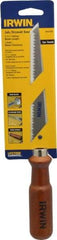 Irwin - 6-1/2" High Carbon Steel Blade Drywall Saw - Hardwood Handle, Round, 12-13/16" OAL - A1 Tooling