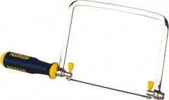 Irwin - 6-1/2" HSS Blade Coping Saw - 2-Part Polymer Handle, Triangular ProTouch, 13-3/16" OAL, 5-1/2" Throat Depth - A1 Tooling