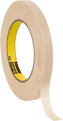 3M - 1/2" Wide x 60 Yd Long Tan Paper Masking Tape - Series 234, 5.9 mil Thick, 27 In/Lb Tensile Strength - A1 Tooling