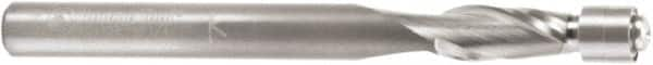 Amana Tool - 1/4" Cut Diam, 1/2" Length of Cut, 2 Flute Flush Trim Edge Profile Router Bit - Solid Carbide, 1/4" Shank Diam, 1-1/2" Shank Length, 2-3/4" OAL, Uncoated - A1 Tooling