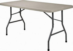 NPS - 60" Long x 30" Wide x 29-1/2" High, Lightweight Folding Table - Light Gray - A1 Tooling