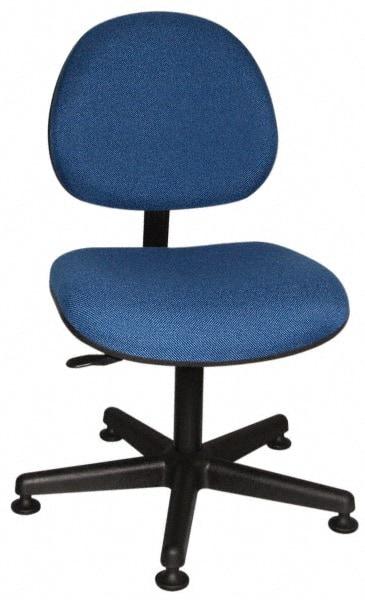 Bevco - Adjustable Chair - 18" Wide x 18" Deep, Olefin Seat, Blue - A1 Tooling