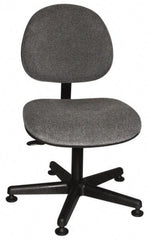 Bevco - Adjustable Chair - 18" Wide x 18" Deep, Olefin Seat, Gray - A1 Tooling