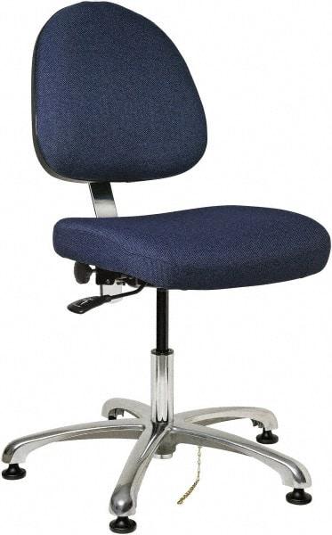 Bevco - ESD Swivel Chair - 20" Wide x 18" Deep, Fabric Mesh Seat, Navy - A1 Tooling