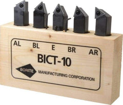 Borite - 3/8 Inch Inscribed Circle, 5/8 Inch Shank Square, AL, AR, BL, BR and E Toolholder Style, Indexable Insert Tool Bit Set - TT Insert Style Compatibility - A1 Tooling