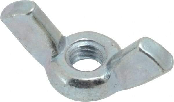 Value Collection - #10-32 UNF, Steel Standard Wing Nut - Grade 2, 0.91" Wing Span, 0.47" Wing Span - A1 Tooling