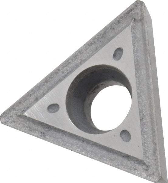 Interstate - TPGT432 Grade I22 Carbide Turning Insert - Uncoated, 60° Triangle, 1/2" Inscr Circle, 3/16" Thick, 1/32" Corner Radius - A1 Tooling