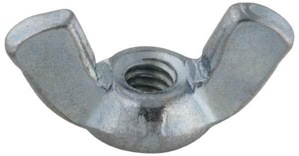 Value Collection - #8-32 UNC, Steel Standard Wing Nut - Grade 2, 0.91" Wing Span, 0.47" Wing Span - A1 Tooling