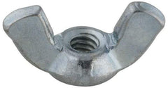 Value Collection - #10-24 UNC, Steel Standard Wing Nut - Grade 2, 0.91" Wing Span, 0.47" Wing Span - A1 Tooling