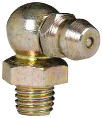 Value Collection - 90° Head Angle, 1/4-28 Steel Standard Grease Fitting - 9.53mm Hex - A1 Tooling