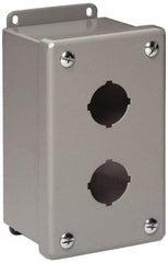 Cooper B-Line - 1 Hole, 1.203 Inch Hole Diameter, Stainless Steel Pushbutton Switch Enclosure - 4 Inch High x 3-1/4 Inch Wide x 3 Inch Deep, 12, 13 NEMA Rated - A1 Tooling