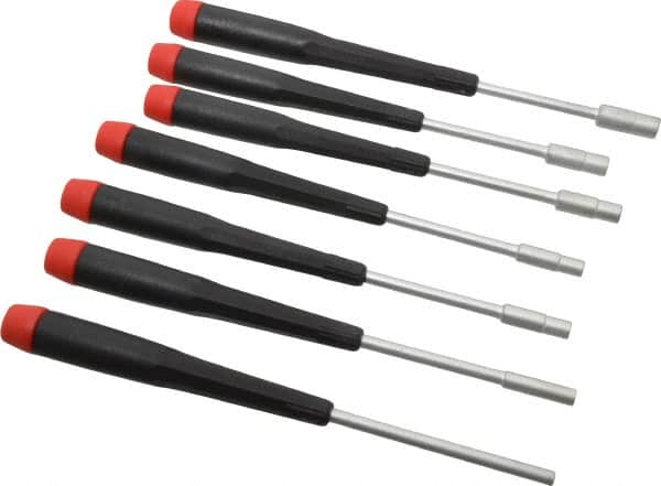 Wiha - 8 Piece 2.5 to 6mm Electronic Nutdriver Set - Standard Shaft, Ergonomic Handle - A1 Tooling