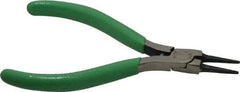 Xcelite - 4-1/2" OAL, 7/8" Jaw Length x 7/16" Jaw Width, Long Nose Side Cutting Round Nose Pliers - Standard Jaw, Standard Head, ESD Cushion Handles, with Spring - A1 Tooling