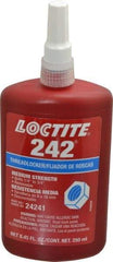 Loctite - 250 mL Bottle, Blue, Medium Strength Liquid Threadlocker - Series 242, 24 hr Full Cure Time, Hand Tool, Heat Removal - A1 Tooling