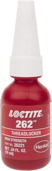 Loctite - 10 mL Bottle, Red, High Strength Liquid Threadlocker - Series 262, 24 hr Full Cure Time, Hand Tool, Heat Removal - A1 Tooling