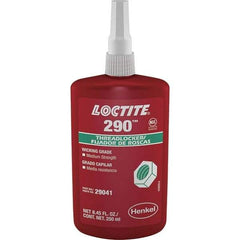 Loctite - 250 mL Bottle, Green, Medium Strength Liquid Threadlocker - Series 290, 24 hr Full Cure Time, Hand Tool, Heat Removal - A1 Tooling