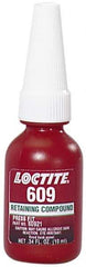 Loctite - 10 mL Bottle, Green, Medium Strength Liquid Retaining Compound - Series 609, 24 hr Full Cure Time, Heat Removal - A1 Tooling