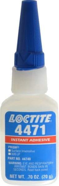 Loctite - 0.70 oz Bottle Clear Instant Adhesive - Series 4471 - A1 Tooling