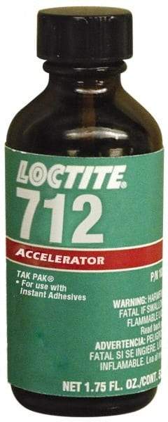 Loctite - 1.75 Fluid Ounce, Clear Adhesive Accelerator - For Use with Instant Adhesive - A1 Tooling