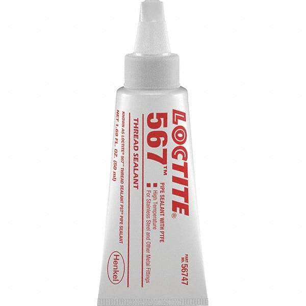 Loctite - 50 mL Tube White Pipe Sealant - 450°F Max Working Temp, High Performance Sealant for Metal Fittings - A1 Tooling