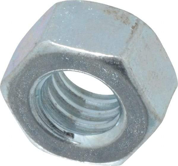 Value Collection - 5/16-18 UNC Steel Right Hand Hex Nut - 1/2" Across Flats, 17/64" High, Zinc-Plated Finish - A1 Tooling