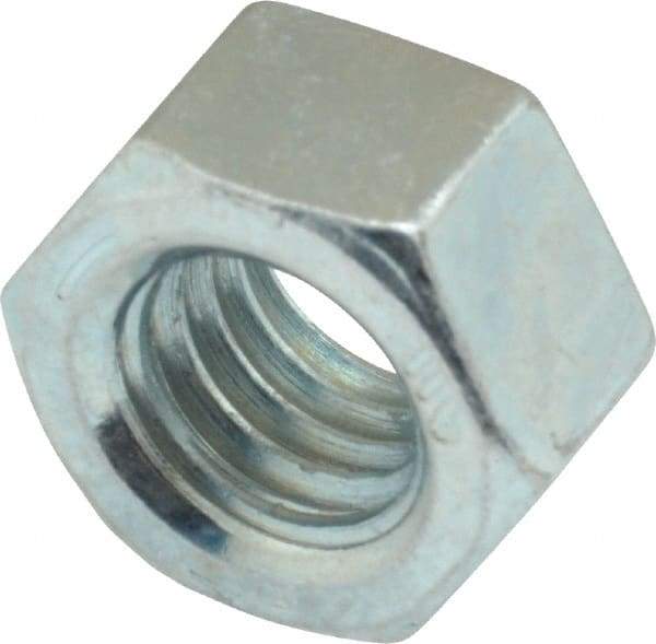 Value Collection - 1/2-13 UNC Steel Right Hand Hex Nut - 3/4" Across Flats, 7/16" High, Zinc-Plated Finish - A1 Tooling