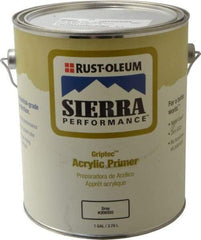 Rust-Oleum - 1 Gal Semi Gloss Gray Water-Based Acrylic Enamel Primer - 180 to 545 Sq Ft/Gal, 0 gL Content - A1 Tooling