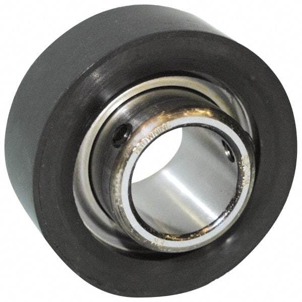 Browning - 5/8" ID x 2-17/32" OD, 2,611 Lb Dynamic Capacity, Set Screw Locking Insert Bearing - Rubber Grommet Housing, 52100 Steel Insert, 1" Race Width, 1,444 Lb Static Capacity - A1 Tooling