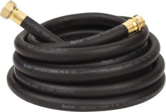 Parker - 25' Long Contractor Hose - 5/8" Diam, 3/4" GHT, Rubber, 100 psi, Black - A1 Tooling