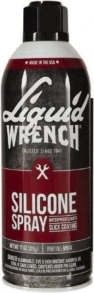 Liquid Wrench - 15 oz Aerosol Silicone Lubricant - Clear Yellow - A1 Tooling