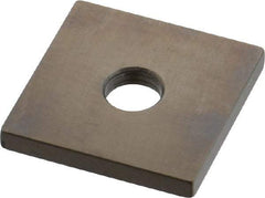 Mitutoyo - 0.122" Square Steel Gage Block - Accuracy Grade 0, Includes Certificate of Inspection - A1 Tooling