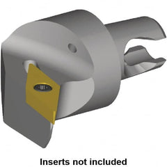 Kennametal - Left Hand Cut, Size KM2016, VB.. Insert Compatiblity, Internal or External Modular Turning & Profiling Cutting Unit Head - 17mm Ctr to Cutting Edge, 20mm Head Length, Through Coolant, Series KM Micro - A1 Tooling