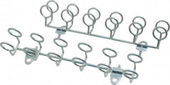 Triton - 9" Long Multi-ring Tool Holder Pegboard Hook - 1-3/4" Projection, Steel - A1 Tooling