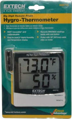 Extech - 14 to 140°F, 10 to 99% Humidity Range, Thermo-Hygrometer - 4% Relative Humidity Accuracy - A1 Tooling