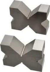 SPI - 3/4 to 2" Capacity, 90° Angle, Cast Iron 4-Way V-Block - 3-3/4" Long x 1-3/8" Wide x 2-3/4" High, Sold as Matched Pair - A1 Tooling