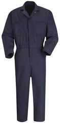 VF Imagewear - Size 38 Regular, Navy Blue, Zipper, General Purpose Coverall - 38" Chest, Cotton, Polyester, 7 Pockets - A1 Tooling