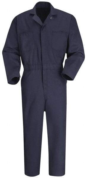 VF Imagewear - Size 48 Regular, Navy Blue, Zipper, General Purpose Coverall - 48" Chest, Cotton, Polyester, 7 Pockets - A1 Tooling