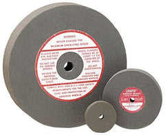 Cratex - 4" Diam x 1/2" Hole x 1/4" Thick, Surface Grinding Wheel - Silicon Carbide, Fine Grade, 5,250 Max RPM, Rubber Bond, No Recess - A1 Tooling