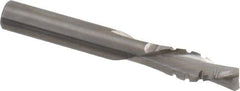 Onsrud - 3/8" Cutting Diam x 1-1/8" Length of Cut, 2 Flute, Downcut Spiral Router Bit - Uncoated, Right Hand Cut, Solid Carbide, 3" OAL x 3/8" Shank Diam, Chipbreaker, 30° Helix Angle - A1 Tooling