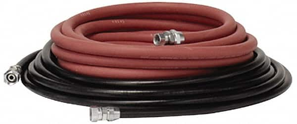 Binks - Paint Sprayer Hose with Fittings - 25 Ft. Fluid and Air Hose Asm with Fittings (2 Hose Set), Compatible with Pressure Tank and Spray Guns - A1 Tooling